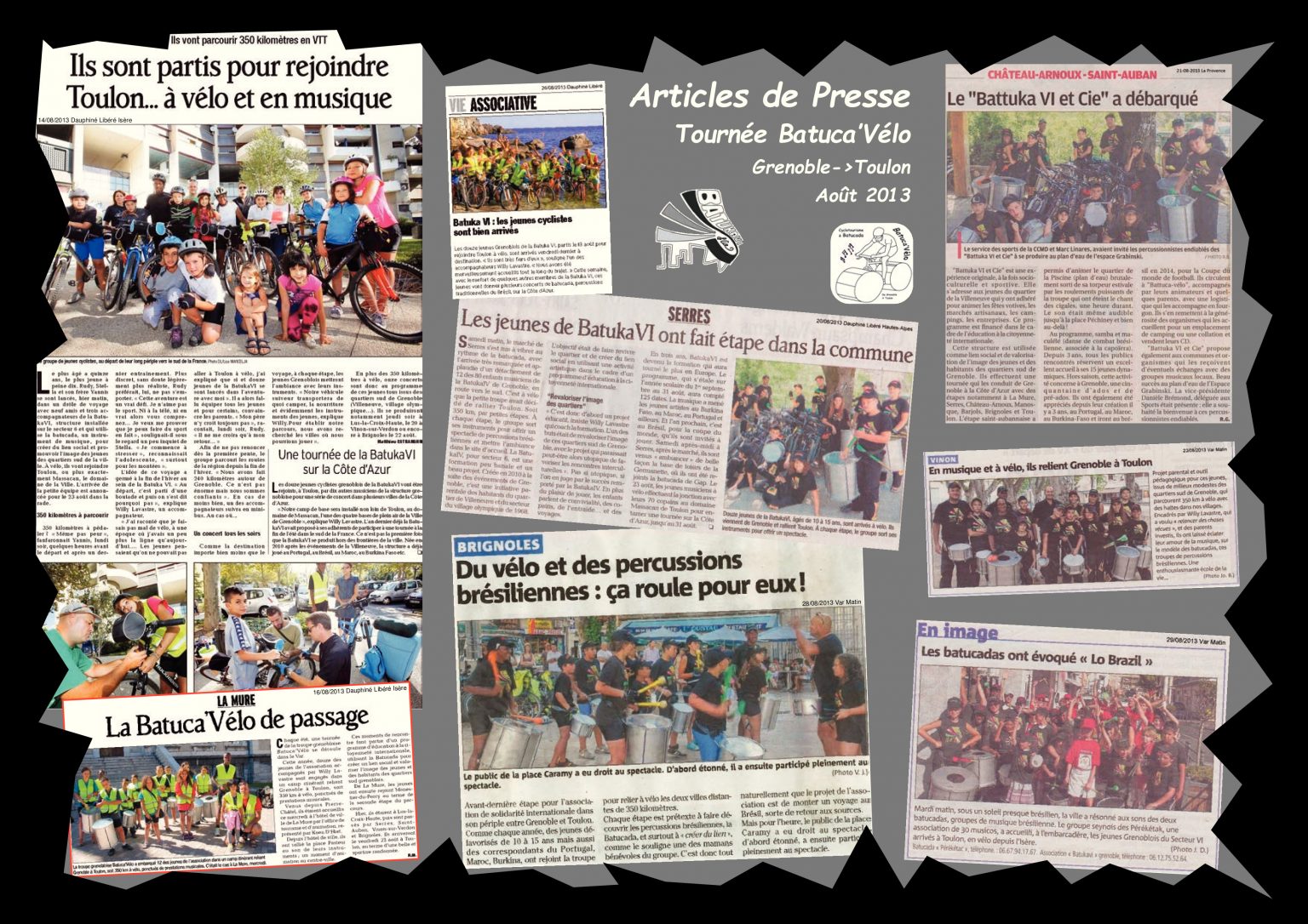 BatukaVI - Panneau Articles 2013-09 Tournée-Mer Batuca'Vélo I (Réduit)
